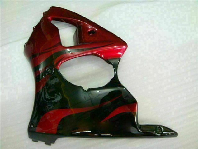 Vermelho Preto Carenagem ZX6R 2000-2002