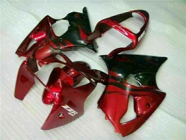 Vermelho Preto Carenagem ZX6R 2000-2002