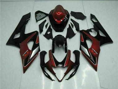 Vermelho Preto Carroçaria GSXR 1000 K5 2005-2006