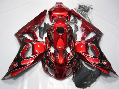 Vermelho Preto Chama Carroçaria CBR 1000RR 2006-2007