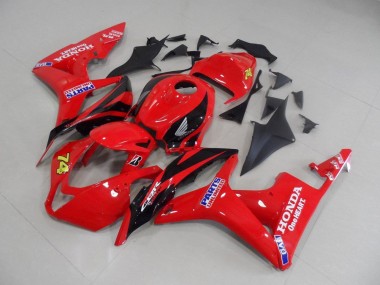 Vermelho Preto Corrida Carenagem CBR 600RR 2007-2008