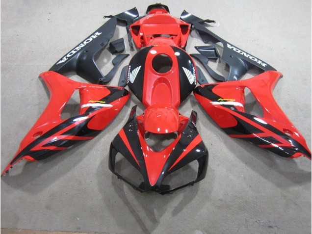 Vermelho Preto Fireblade Carenagem CBR 1000RR 2006-2007 Vermelho Preto Fireblade Carenagem CBR 1000RR 2006-2007