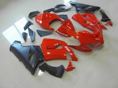 Vermelho & Preto Fosco Carenagem ZX6R 2005-2006