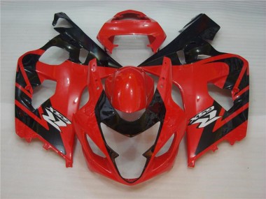 Vermelho Preto Injeção Kit Carenagem GSXR 600 / 750 K4 2004-2005