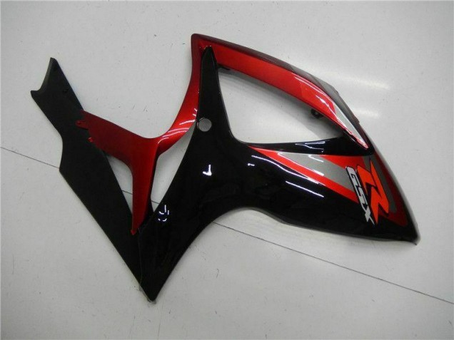 Vermelho Preto Injeção Kit Carenagem GSXR 600 / 750 K6 2006-2007 Vermelho Preto Injeção Kit Carenagem GSXR 600 / 750 K6 2006-2007
