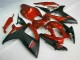 Vermelho Preto Injeção Kit Carenagem GSXR 600 / 750 K6 2006-2007