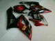 Vermelho Preto Kit Carenagem GSXR 1000 K5 2005-2006 Vermelho Preto Kit Carenagem GSXR 1000 K5 2005-2006