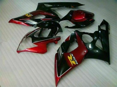 Vermelho Preto Kit Carenagem GSXR 1000 K5 2005-2006