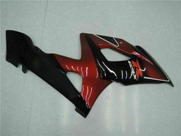 Vermelho Preto Kit Completo Carenagem GSXR 1000 K5 2005-2006 Vermelho Preto Kit Completo Carenagem GSXR 1000 K5 2005-2006