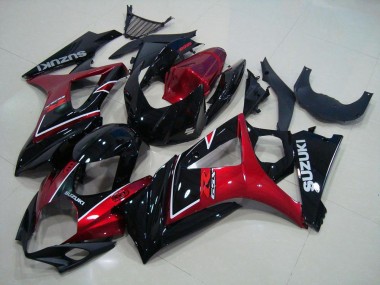 Vermelho Preto Kits Carenagem GSXR 1000 K7 2007-2008