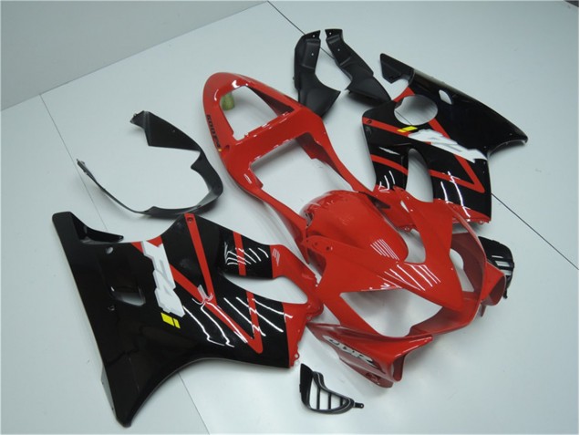 Vermelho Preto Plásticos CBR 600 F4i 2001-2003 Vermelho Preto Plásticos CBR 600 F4i 2001-2003