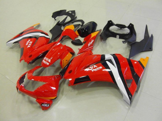 Vermelho Preto Plásticos ZX 250R 2008-2012 Vermelho Preto Plásticos ZX 250R 2008-2012