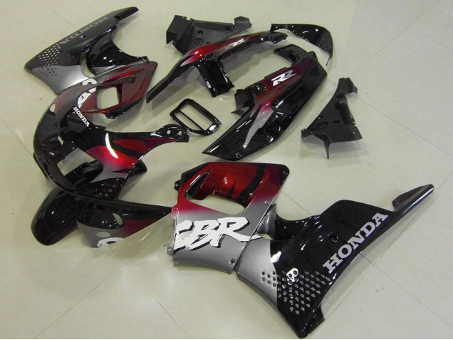 Vermelho Preto Prata Carenagem CBR 900RR 893 1996-1997 Vermelho Preto Prata Carenagem CBR 900RR 893 1996-1997