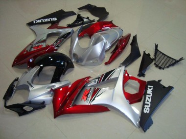 Vermelho Preto Prata Carenagem & Plástico GSXR 1000 K7 2007-2008