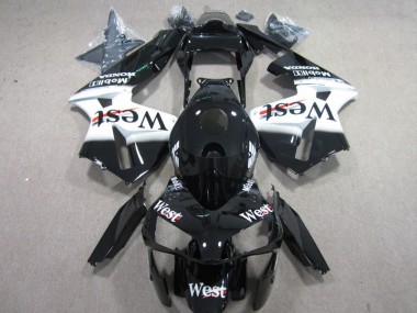West Branco Preto Carenagem CBR 600RR 2003-2004